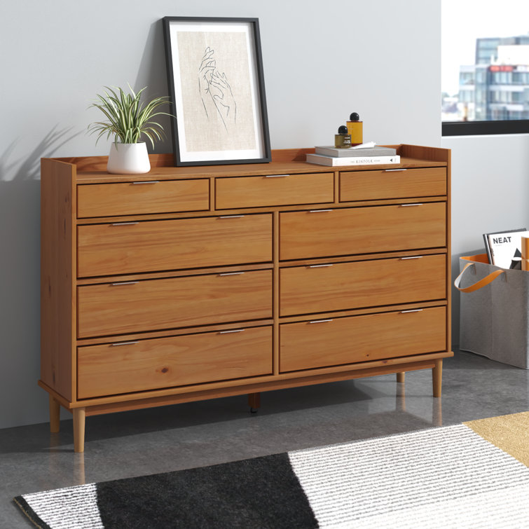 Archie & Oscar™ Gheorghe 9 Drawer Solid Wood Double Dresser & Reviews ...